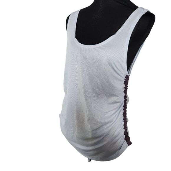 Fabletics Tank Top Size Small Cashel Ruched Sides Cinch Blue - Picture 3 of 6